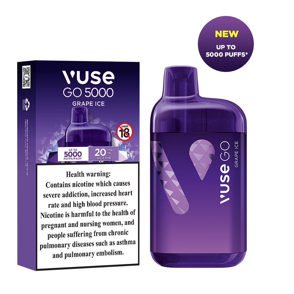 Grape Ice - Vuse Go - 5000 Puffs – VUSE Vape Online